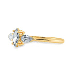 Load image into Gallery viewer, 30-Pointer Marquise Cut Solitaire with Pear Cut Diamond Accents 18K Yellow Gold Ring JL AU 1208Y   Jewelove.US
