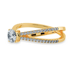 Load image into Gallery viewer, 30-Pointer Solitaire Diamond Split Shank 18K Yellow Gold Ring JL AU 1169Y   Jewelove.US
