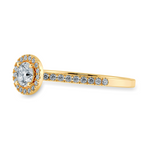 Load image into Gallery viewer, 0.70cts. Solitaire Diamond Halo Shank 18K Yellow Gold Ring JL AU 1193Y-B   Jewelove.US
