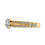 Load image into Gallery viewer, 0.50ts. Pear Cut Solitaire Diamond Split Shank 18K Yellow Gold Ring JL AU 1183Y-A   Jewelove.US
