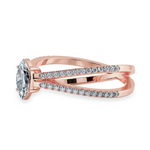 Load image into Gallery viewer, 0.70cts. Marquise Cut Solitaire Diamond Split Shank 18K Rose Gold Ring JL AU 1176R-B   Jewelove.US
