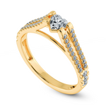 Load image into Gallery viewer, 0.70cts. Heart Cut Solitaire Diamond Split Shank 18K Yellow Gold Ring JL AU 1181Y-B   Jewelove.US
