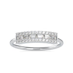 Load image into Gallery viewer, Designer Baguette Platinum Diamond Engagement Ring JL PT 0648   Jewelove.US
