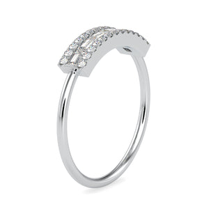 Designer Baguette Platinum Diamond Engagement Ring JL PT 0648   Jewelove.US