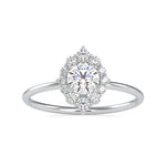 Load image into Gallery viewer, 0.30cts. Solitaire Platinum Diamond Halo Engagement Ring JL PT 0662-A   Jewelove.US
