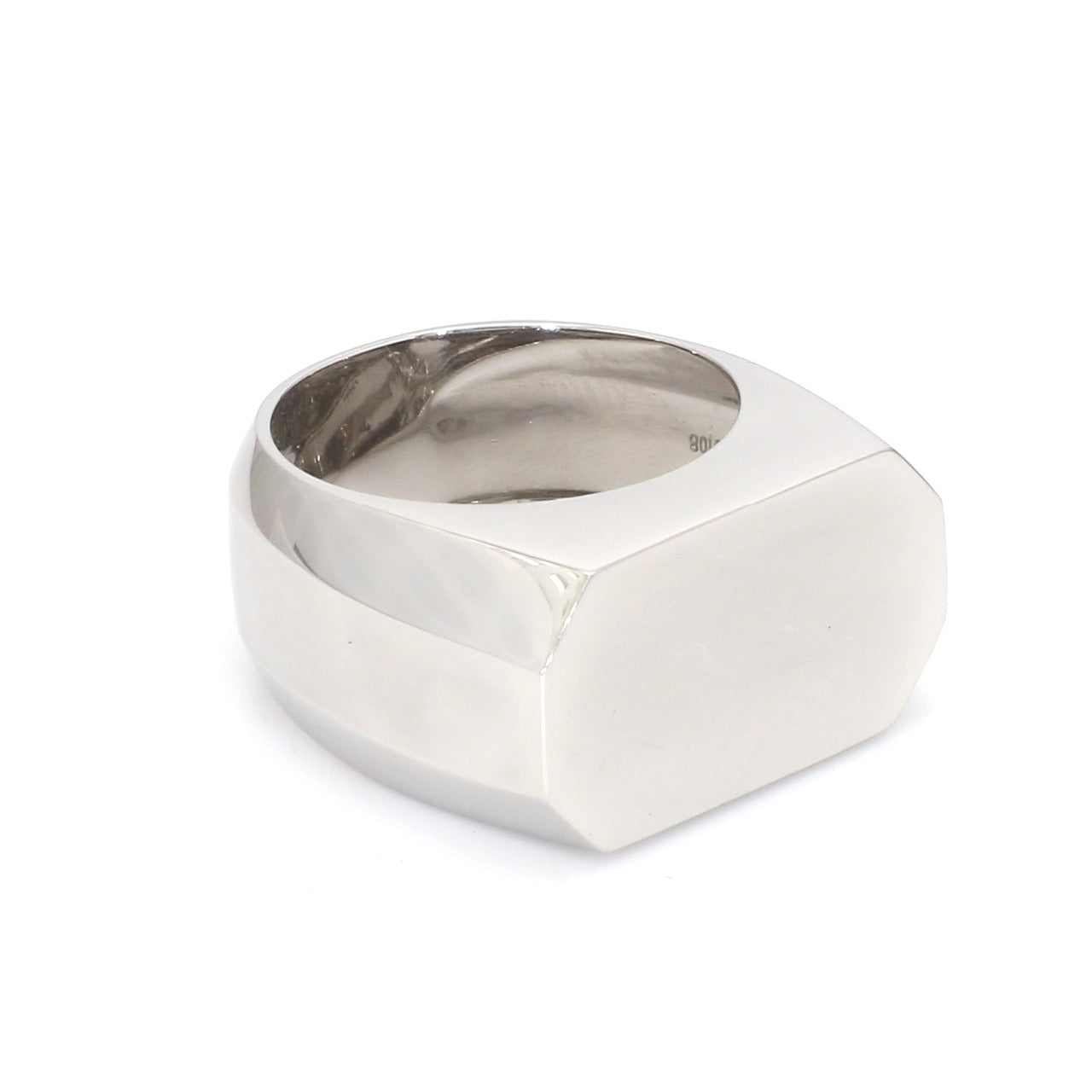 Heavy Platinum Flat Top Ring for Men JL PT 1210   Jewelove.US