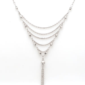 Japanese Platinum Diamond Cut Balls Necklace Chain for Women JL PT CH 204   Jewelove.US