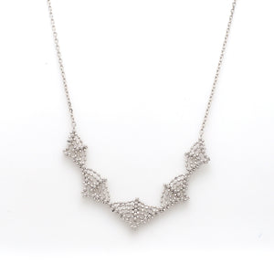 Japanese Platinum Diamond Cut Balls Necklace Chain for Women JL PT CH 203   Jewelove.US