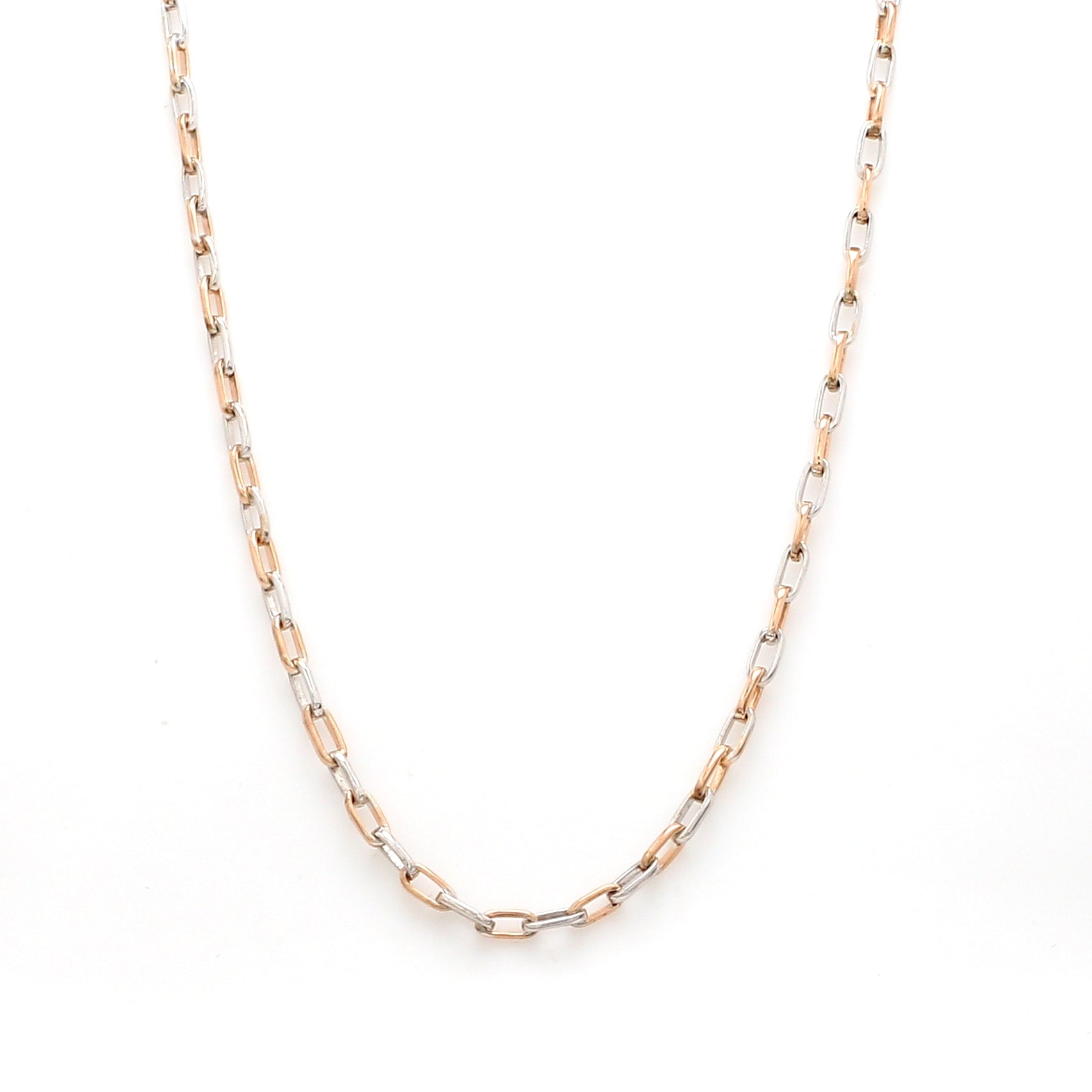 Platinum + Rose Gold Chain for Men JL PT CH 1041   Jewelove.US