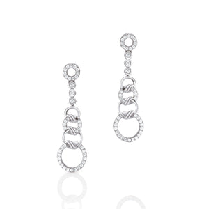 Platinum Evara Diamond Necklace & Earrings Set JL PT N 180  Earrings-only Jewelove.US