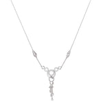 Load image into Gallery viewer, Platinum Evara Diamond Necklace &amp; Earrings Set JL PT N 180  Necklace-only Jewelove.US

