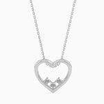 Load image into Gallery viewer, Platinum Diamond Heart Pendant for Women JL PT P 18003  VVS-GH Jewelove.US
