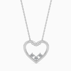 Platinum Diamond Heart Pendant for Women JL PT P 18003  VVS-GH Jewelove.US