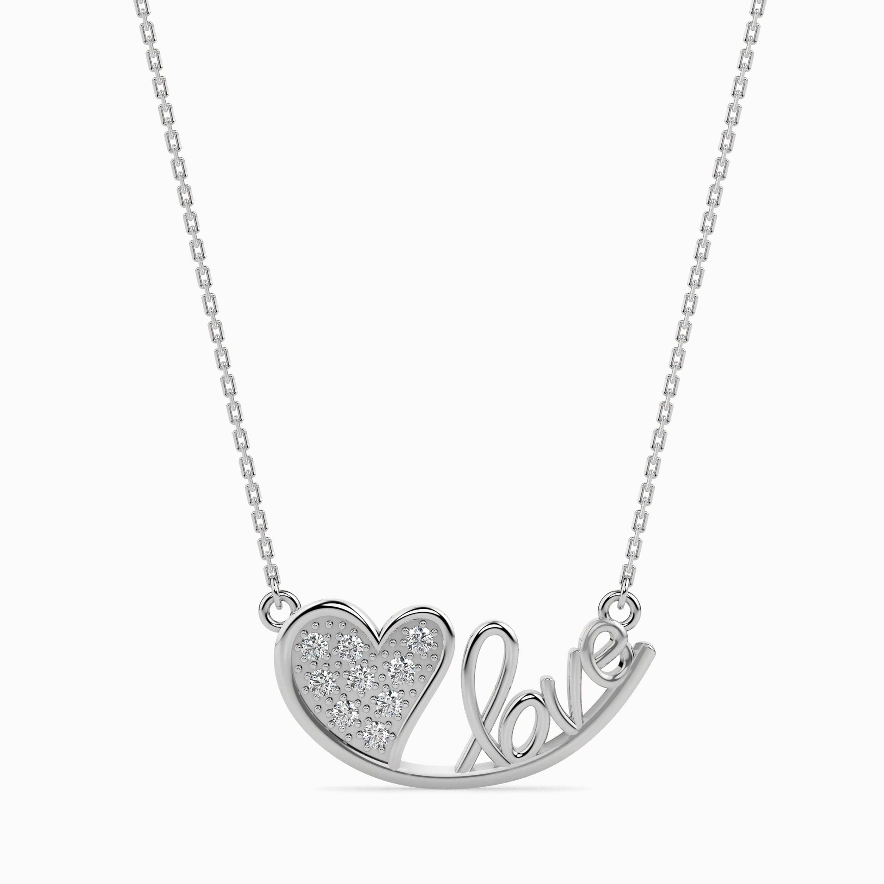 Platinum Diamond Heart Pendant for Women JL PT P 18011  VVS-GH Jewelove.US