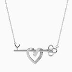 Load image into Gallery viewer, Platinum Diamond Heart Pendant for Women JL PT P 18015  VVS-GH Jewelove.US
