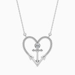 Load image into Gallery viewer, Platinum Diamond Heart Pendant for Women JL PT P 18018  VVS-GH Jewelove.US
