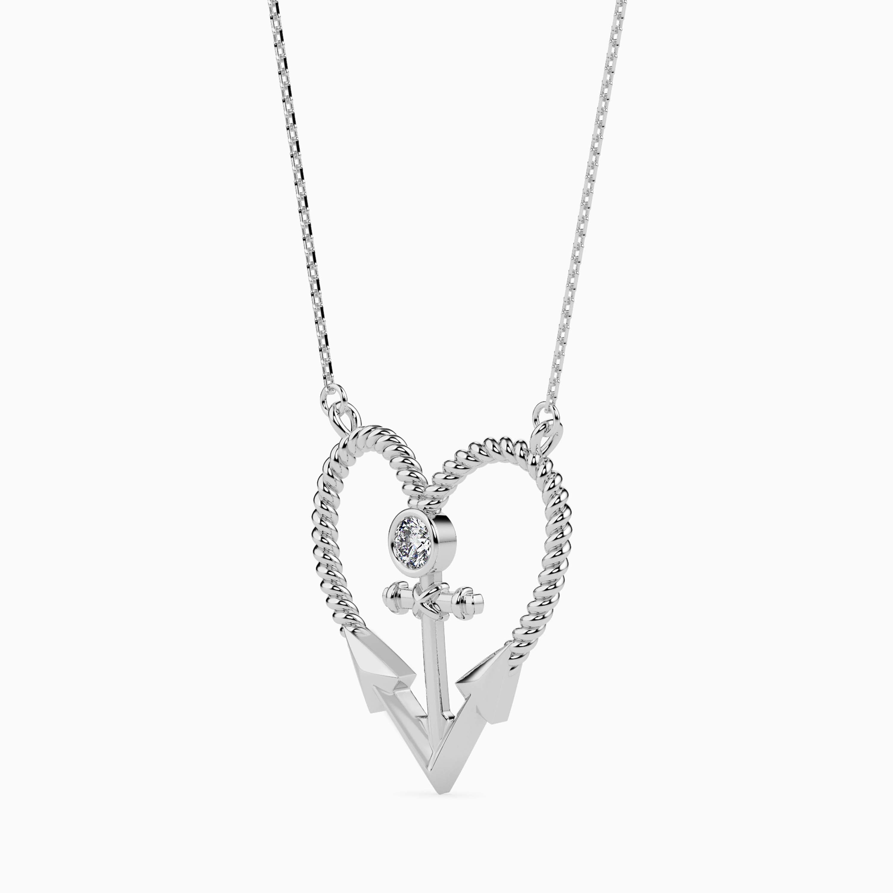 Platinum Diamond Heart Pendant for Women JL PT P 18018   Jewelove.US