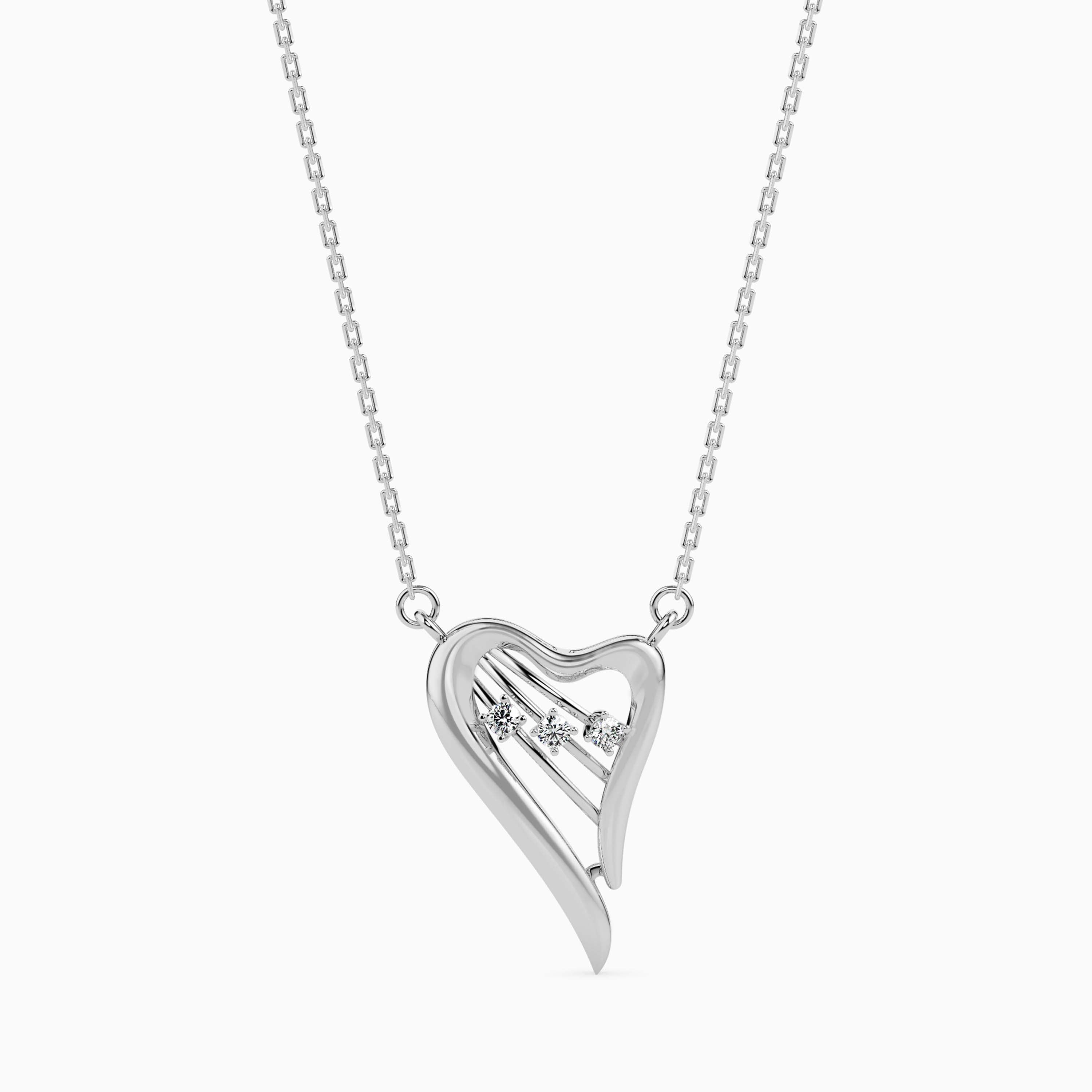 Platinum Diamonds Heart Pendant for Women JL PT P 18036  VVS-GH Jewelove.US