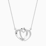 Load image into Gallery viewer, Platinum Diamonds Pendant with Double Heart for Women JL PT P 18037   Jewelove.US
