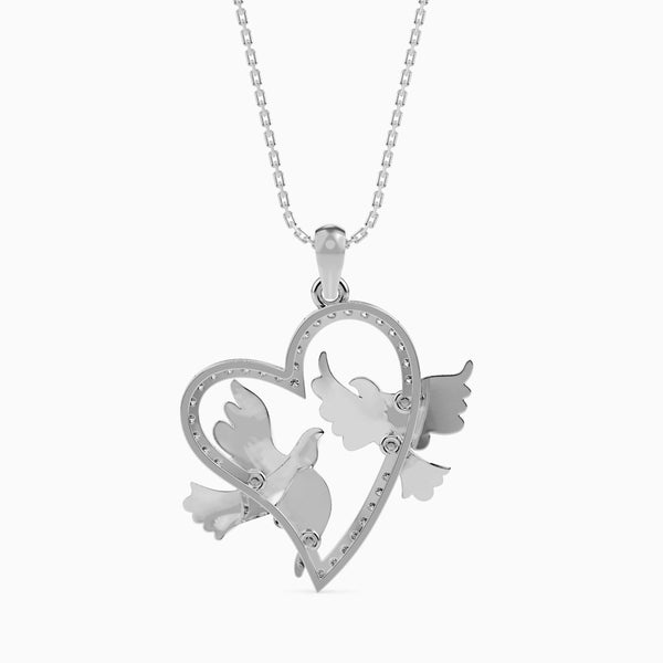 Jewelove Platinum Diamonds Heart Pendant for Women JL PT P 18047 VVS GH