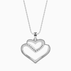 Platinum Diamonds Heart Pendant for Women JL PT P 18043   Jewelove.US