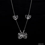 Load image into Gallery viewer, Japanese Platinum Butterfly Necklace Chain for Women JL PT CH 201   Jewelove.US
