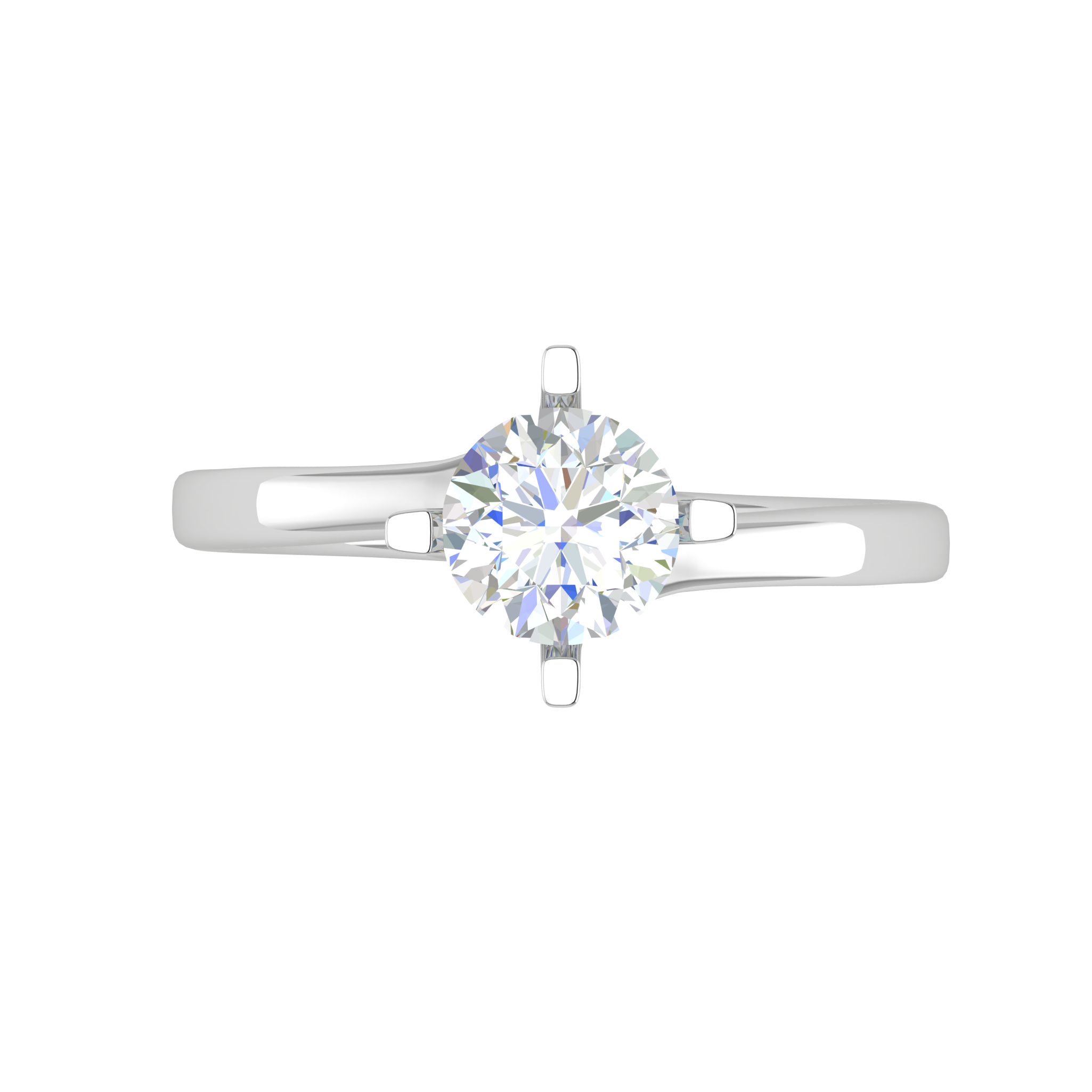 0.50 cts Solitaire Platinum Ring JL PT RS RD 141   Jewelove.US