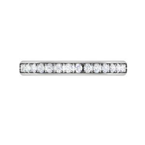 Platinum Half Eternity Diamond Ring for Women JL PT WB RD 131   Jewelove