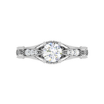 Load image into Gallery viewer, 0.50 cts. Solitaire Designer Platinum Diamond Engagement Ring  for Women JL PT WB6032E   Jewelove
