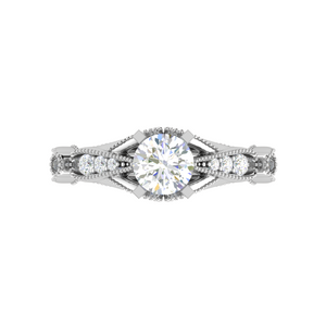 0.50 cts. Solitaire Designer Platinum Diamond Engagement Ring  for Women JL PT WB6032E   Jewelove