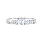 Load image into Gallery viewer, 0.50 cts Solitaire Diamond Split Shank Platinum Ring JL PT RP RD 134   Jewelove.US
