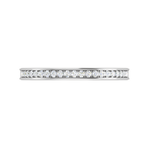 Diamond Half Eternity Platinum Ring for Women JL PT WB RD 140   Jewelove