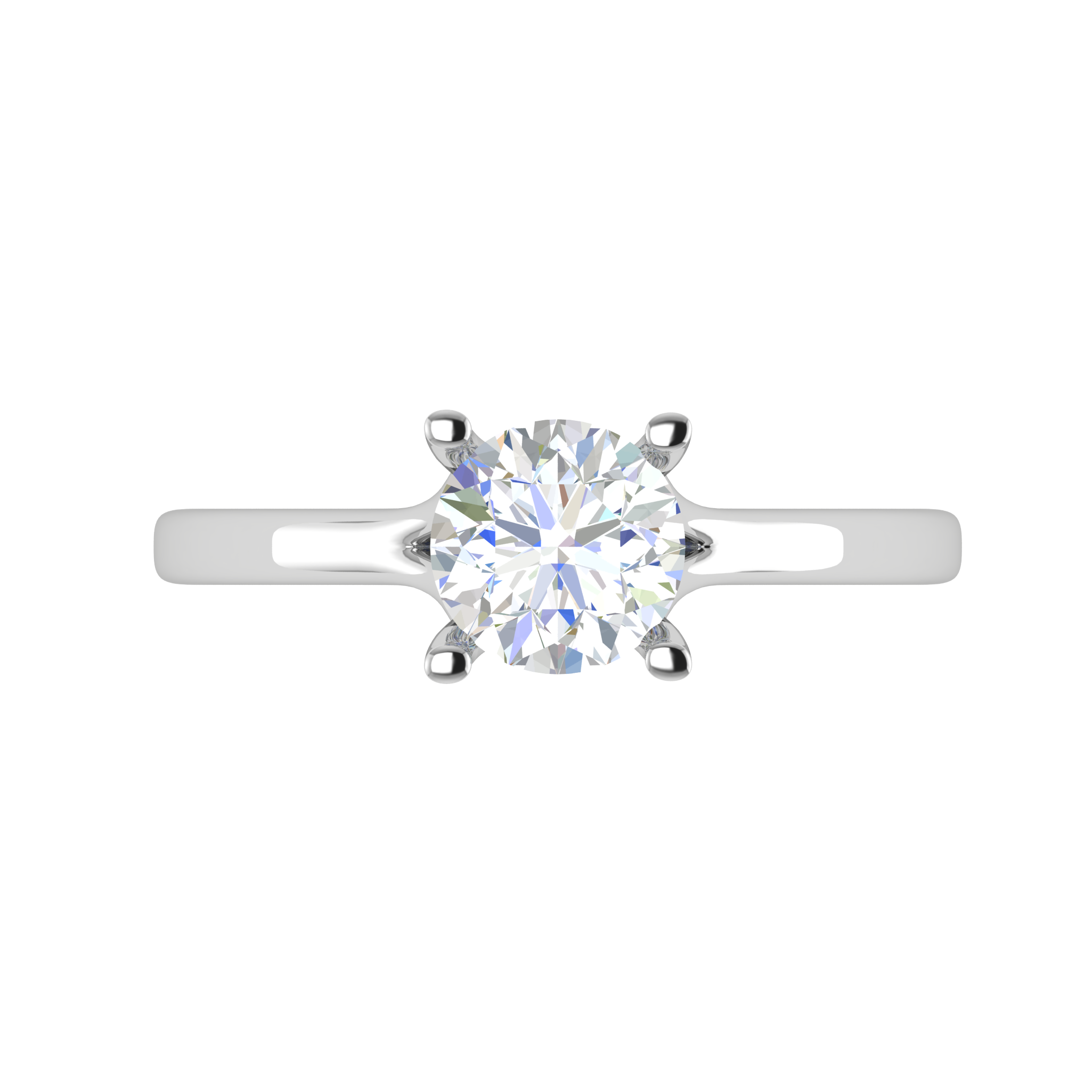 0.50 cts Solitaire Platinum Ring JL PT RS RD 118   Jewelove.US