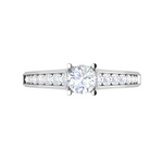 Load image into Gallery viewer, 0.50 cts Solitaire Diamond Shank Platinum Ring JL PT RP RD 141   Jewelove.US
