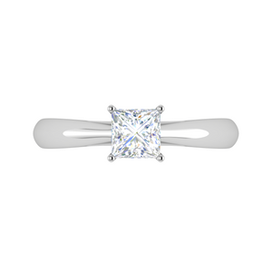 0.70 cts Princess Cut Solitaire Platinum Diamonds Ring JL PT RS PR 156   Jewelove.US