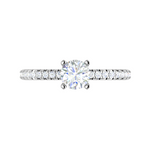 Load image into Gallery viewer, 0.50 cts Solitaire Diamond Shank Platinum Ring JL RC RD 259   Jewelove.US
