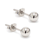 Load image into Gallery viewer, 8mm Platinum Ball Earrings Studs JL PT E 295  Pair Jewelove.US
