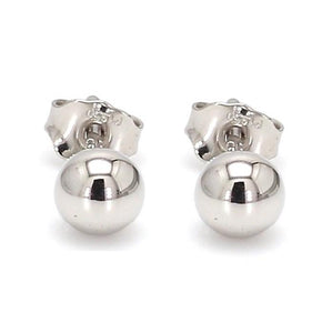8mm Platinum Ball Earrings Studs JL PT E 295   Jewelove.US