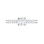 Load image into Gallery viewer, 0.50 cts Solitaire Diamond Shank Platinum Ring JL PT RC RD 253   Jewelove.US
