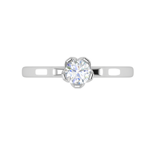 0.50 cts Solitaire Platinum Ring JL PT RS RD 140   Jewelove.US