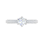 Load image into Gallery viewer, 0.50 cts Solitaire Split Shank Diamond Platinum Ring JL PT RP RD 193   Jewelove.US
