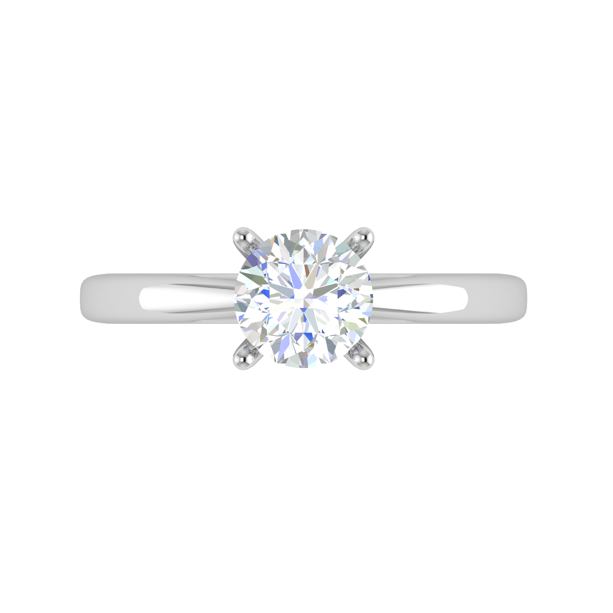 0.50 cts Solitaire Platinum Ring JL PT RS RD 149   Jewelove.US