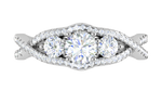 Load image into Gallery viewer, 0.50 cts Solitaire with Twisted Shank Diamond Platinum Ring JL PT R3 RD 169   Jewelove.US
