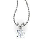 Load image into Gallery viewer, 0.50 cts. Platinum Solitaire Pendant for Women JL PT P SP RD 102   Jewelove.US
