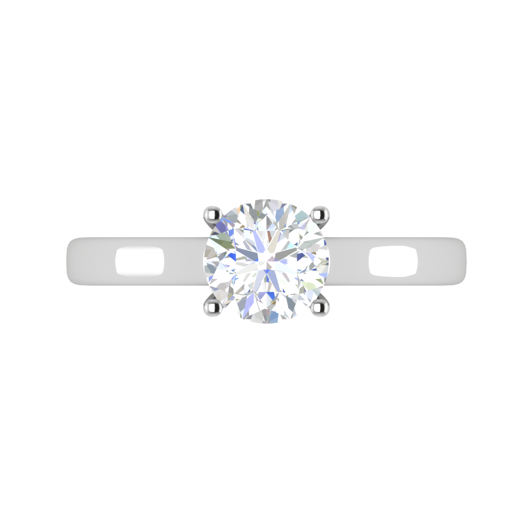 0.50 cts Solitaire Platinum Ring JL PT RS RD 146   Jewelove.US