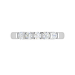 Load image into Gallery viewer, 10 Pointer Half Eternity Diamond Platinum Ring for Women JL PT WB RD 145   Jewelove
