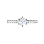 Load image into Gallery viewer, 0.50 cts Solitaire Diamond Shank Platinum Ring JL PT RC RD 252   Jewelove.US
