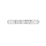 Load image into Gallery viewer, 7 Pointer Half Eternity Diamond Platinum Ring for Women JL PT WB RD 146   Jewelove
