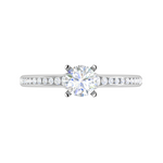 Load image into Gallery viewer, 0.50 cts Solitaire Diamond Shank Platinum Ring JL PT RC RD 262   Jewelove.US
