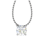 Load image into Gallery viewer, 0.50 cts. Platinum Solitaire Pendant for Women JL PT P SP RD 100   Jewelove.US
